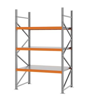 Weitspannregal Grundregal FORTIS, 2.500×1.500×800 mm, verzinkt