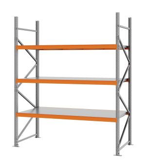 Weitspannregal Grundregal FORTIS, 2.500×2.000×800 mm, verzinkt