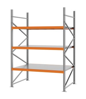 Weitspannregal Grundregal FORTIS, 2.500×1.750×1.000 mm, verzinkt