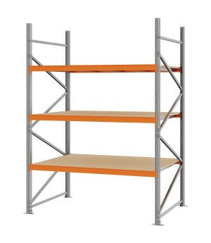Weitspannregal Grundregal FORTIS, 2.500×1.750×1.000 mm, Spanplatte