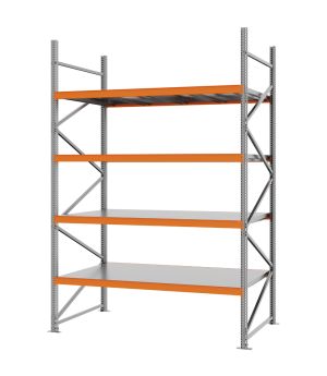 Weitspannregal Grundregal FORTIS, 3.000×2.000×1.000 mm, verzinkt