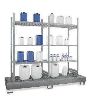 Gefahrstoffregal Grundregal ORION PLUS, 2.000×1.060×635 mm, verzinkt