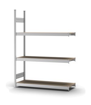Großfachregal Anbauregal ORION PLUS, 2.000×1.500×400 mm, Spanplatte natur