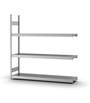 Großfachregal Anbauregal ORION PLUS, 2.000×2.000×400 mm, verzinkt