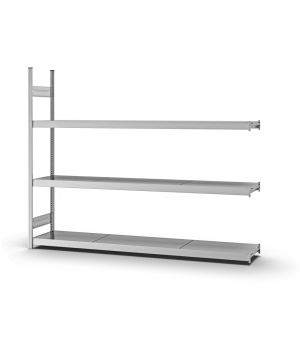 Großfachregal Anbauregal ORION PLUS, 2.000×2.500×400 mm, verzinkt