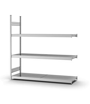 Großfachregal Anbauregal ORION PLUS, 2.000×2.000×500 mm, verzinkt