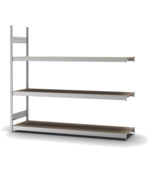 Großfachregal Anbauregal ORION PLUS, 2.000×2.250×500 mm, Spanplatte natur