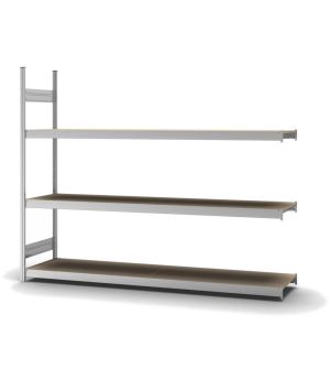 Großfachregal Anbauregal ORION PLUS, 2.000×2.500×500 mm, Spanplatte natur