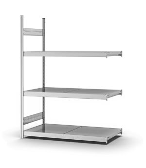 Großfachregal Anbauregal ORION PLUS, 2.000×1.500×600 mm, verzinkt