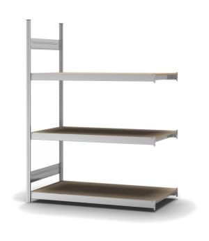 Großfachregal Anbauregal ORION PLUS, 2.000×1.500×600 mm, Spanplatte natur