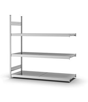 Großfachregal Anbauregal ORION PLUS, 2.000×2.000×600 mm, verzinkt