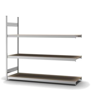 Großfachregal Anbauregal ORION PLUS, 2.000×2.250×600 mm, Spanplatte natur