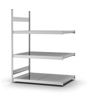 Großfachregal Anbauregal ORION PLUS, 2.000×1.500×800 mm, verzinkt