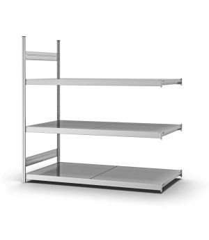 Großfachregal Anbauregal ORION PLUS, 2.000×2.000×800 mm, verzinkt