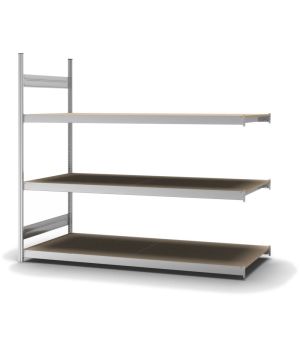 Großfachregal Anbauregal ORION PLUS, 2.000×2.250×800 mm, Spanplatte natur