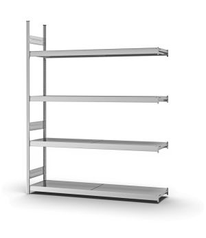 Großfachregal Anbauregal ORION PLUS, 2.500×2.000×400 mm, verzinkt