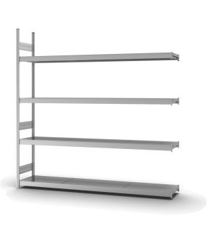 Großfachregal Anbauregal ORION PLUS, 2.500×2.500×400 mm, verzinkt