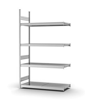 Großfachregal Anbauregal ORION PLUS, 2.500×1.500×500 mm, verzinkt