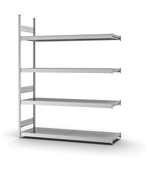 Großfachregal Anbauregal ORION PLUS, 2.500×2.000×500 mm, verzinkt