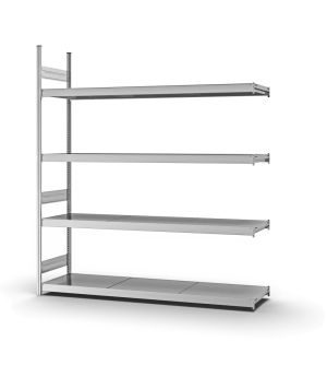 Großfachregal Anbauregal ORION PLUS, 2.500×2.250×500 mm, verzinkt