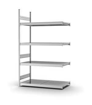 Großfachregal Anbauregal ORION PLUS, 2.500×1.500×600 mm, verzinkt