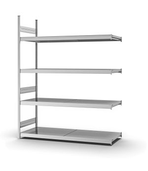 Großfachregal Anbauregal ORION PLUS, 2.500×2.000×600 mm, verzinkt