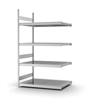 Großfachregal Anbauregal ORION PLUS, 2.500×1.500×800 mm, verzinkt
