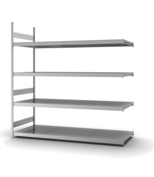 Großfachregal Anbauregal ORION PLUS, 2.500×2.500×800 mm, verzinkt