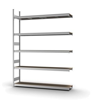 Großfachregal Anbauregal ORION PLUS, 3.000×2.250×400 mm, Spanplatte natur