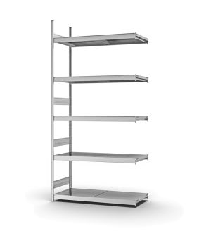 Großfachregal Anbauregal ORION PLUS, 3.000×1.500×500 mm, verzinkt
