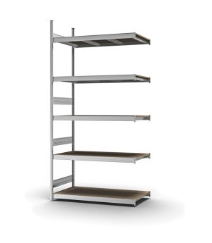 Großfachregal Anbauregal ORION PLUS, 3.000×1.500×600 mm, Spanplatte natur