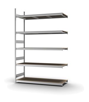 Großfachregal Anbauregal ORION PLUS, 3.000×2.000×600 mm, Spanplatte natur