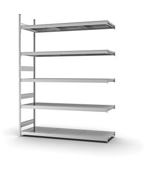 Großfachregal Anbauregal ORION PLUS, 3.000×2.250×600 mm, verzinkt