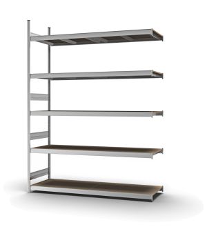Großfachregal Anbauregal ORION PLUS, 3.000×2.250×600 mm, Spanplatte natur