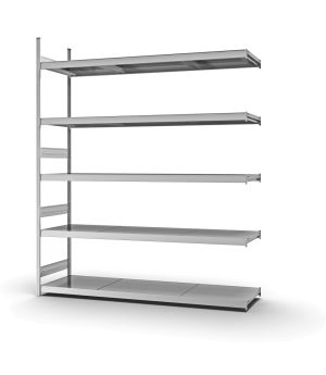 Großfachregal Anbauregal ORION PLUS, 3.000×2.500×600 mm, verzinkt