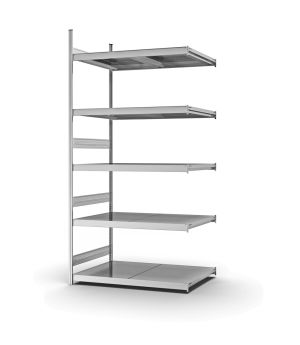Großfachregal Anbauregal ORION PLUS, 3.000×1.500×800 mm, verzinkt