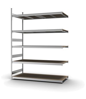 Großfachregal Anbauregal ORION PLUS, 3.000×2.250×800 mm, Spanplatte natur