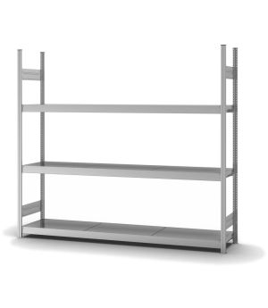 Großfachregal Grundregal ORION PLUS, 2.000×2.250×400 mm, verzinkt