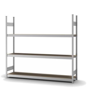 Großfachregal Grundregal ORION PLUS, 2.000×2.250×400 mm, Spanplatte natur