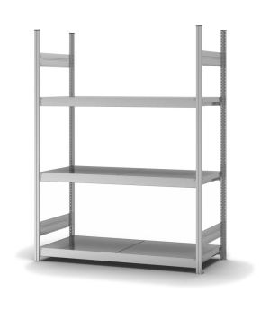 Großfachregal Grundregal ORION PLUS, 2.000×1.500×500 mm, verzinkt