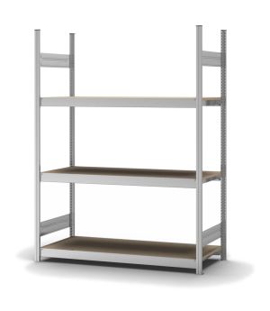 Großfachregal Grundregal ORION PLUS, 2.000×1.500×500 mm, Spanplatte natur