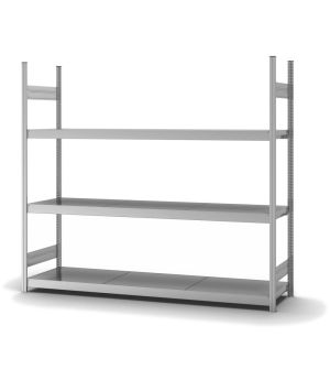 Großfachregal Grundregal ORION PLUS, 2.000×2.250×500 mm, verzinkt