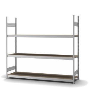 Großfachregal Grundregal ORION PLUS, 2.000×2.250×500 mm, Spanplatte natur