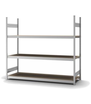 Großfachregal Grundregal ORION PLUS, 2.000×2.250×600 mm, Spanplatte natur