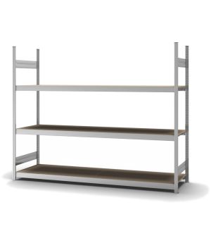 Großfachregal Grundregal ORION PLUS, 2.000×2.500×600 mm, Spanplatte natur