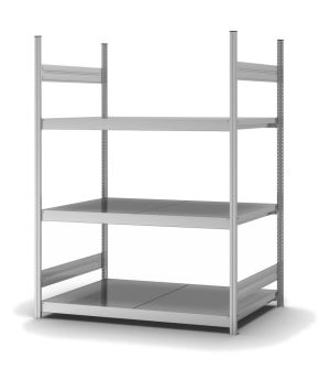 Großfachregal Grundregal ORION PLUS, 2.000×1.500×800 mm, verzinkt