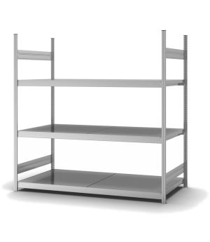 Großfachregal Grundregal ORION PLUS, 2.000×2.000×800 mm, verzinkt