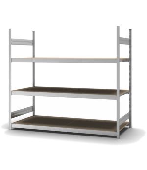 Großfachregal Grundregal ORION PLUS, 2.000×2.250×800 mm, Spanplatte natur