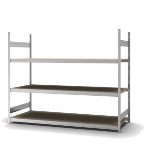 Großfachregal Grundregal ORION PLUS, 2.000×2.500×800 mm, Spanplatte natur