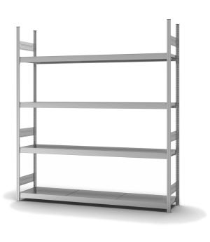 Großfachregal Grundregal ORION PLUS, 2.500×2.250×400 mm, verzinkt